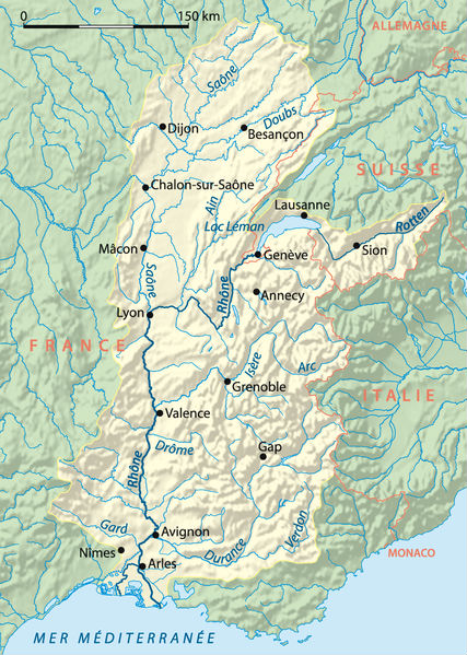 climat local-carte: bassin du Rhne